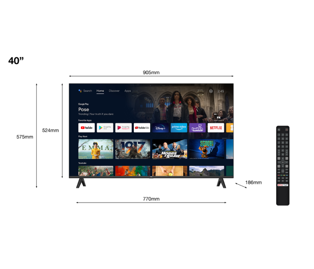 TCL 40S5400A 40" LED Android TV - 1159676 - zdjęcie 9